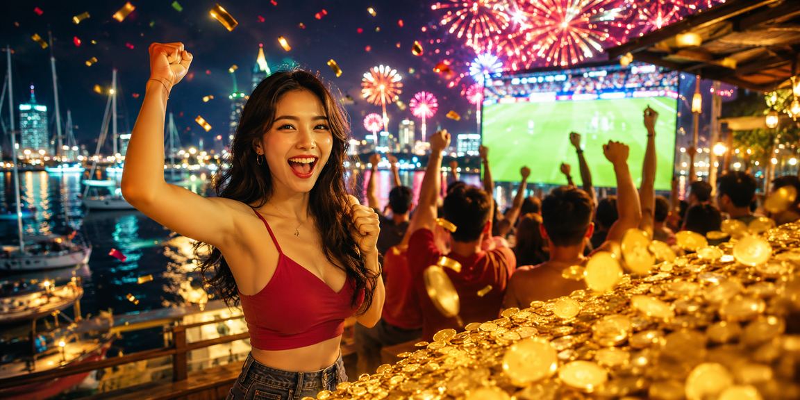 Không gian casino trực tuyến hiện đại tại Việt Nam với ánh đèn đặc trưng